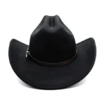 Chapeau cowboy noir Large Bord “Shadow Rider” 3