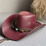 Chapeau cowboy cuir vegan cordage – Desert Spirit 3