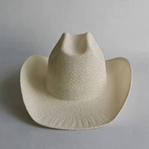 Chapeau cowboy blanc paille classique