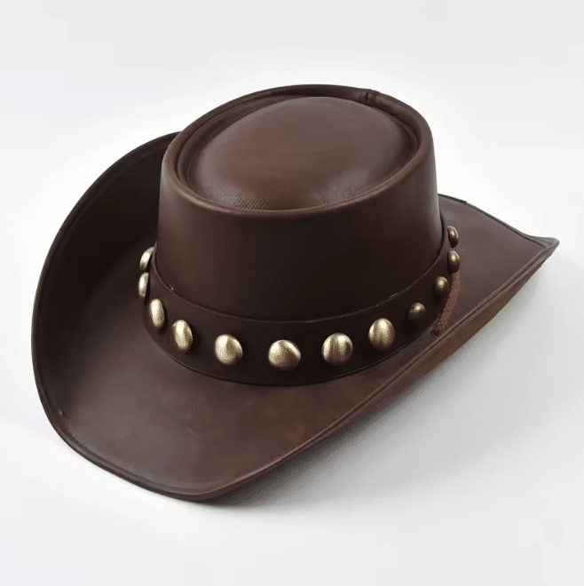Chapeau cowboy cuir – Stud (1)