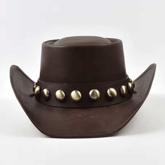 Chapeau cowboy cuir – Stud (2)