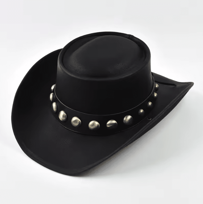 Chapeau cowboy cuir – Stud (3)