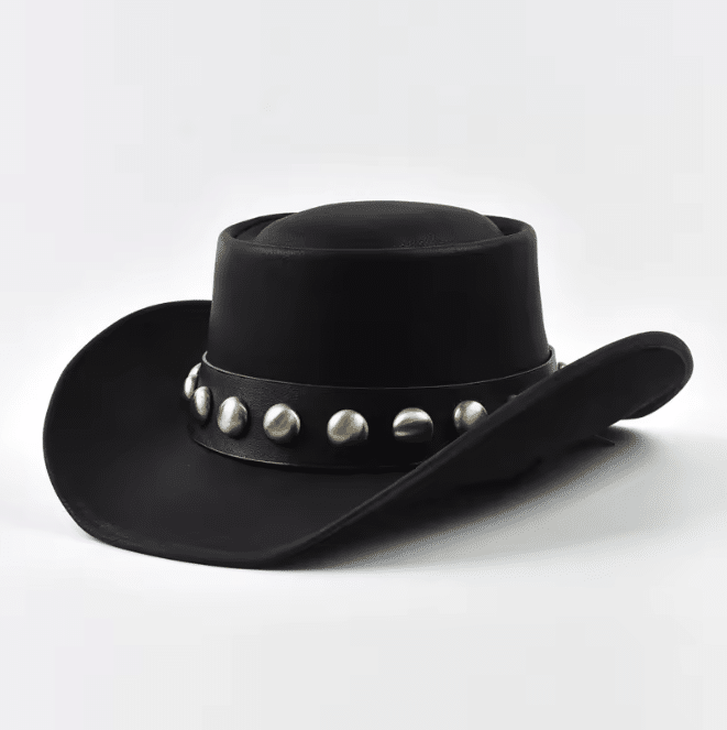 Chapeau cowboy cuir – Stud (4)