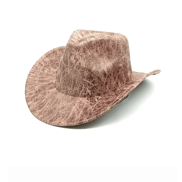 Chapeau cowboy cuir vegan classique (1)