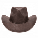 Chapeau cowboy cuir vegan classique (5)