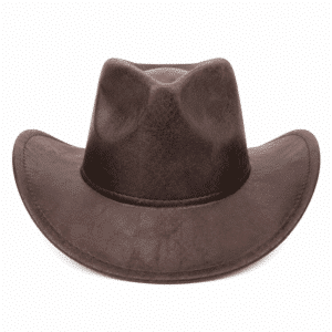 Chapeau cowboy cuir vegan classique