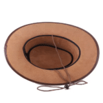 Chapeau cowboy cuir vegan cordage – Dallas (2)