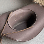 Chapeau cowboy cuir vegan cordage desert Spirit marron (2)