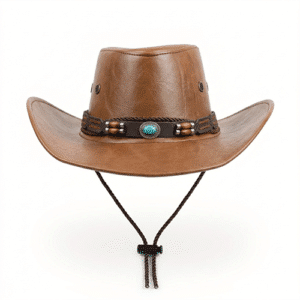 Chapeau cowboy cuir vegan cordage desert Spirit