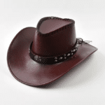 Chapeau cowboy cuir vegan couture – Outlaw (2)