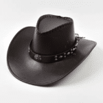 Chapeau cowboy cuir vegan couture – Outlaw (3)