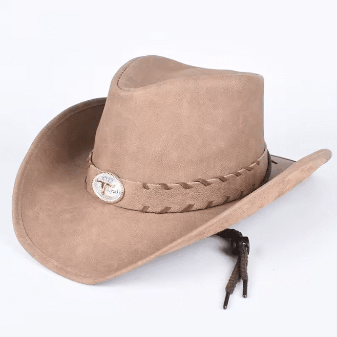 Chapeau cowboy cuir vegan lacets – Sewing (2)