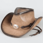 Chapeau cowboy cuir vegan rivets – Dust (2)
