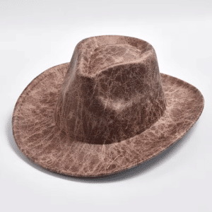 Chapeau cowboy cuir vegan classique