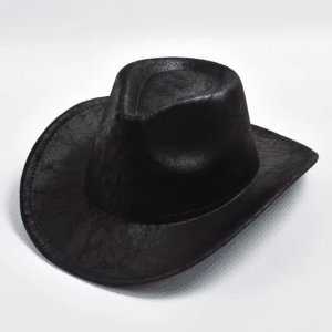 Chapeau cowboy cuir vegan classique