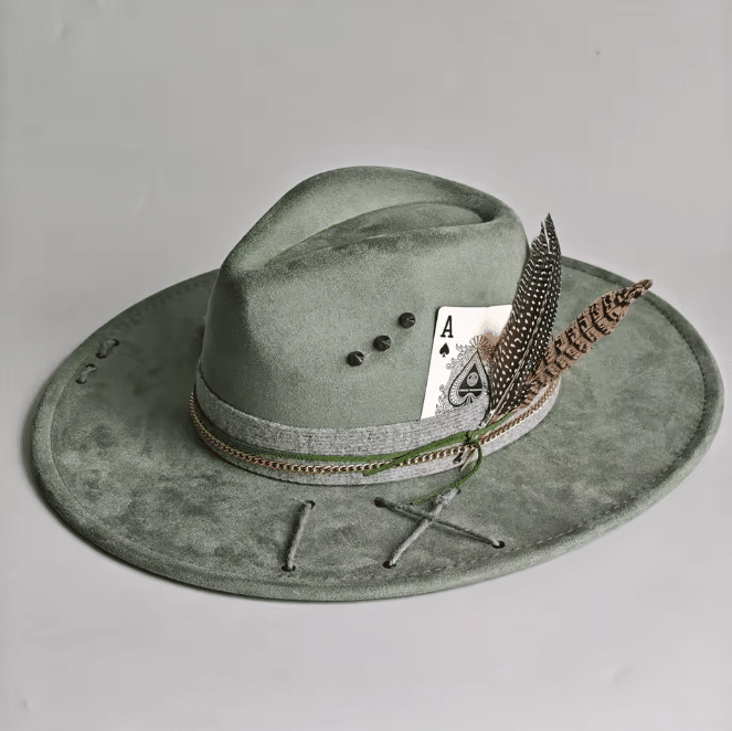 Chapeau cowboy daim vegan– Maverick (12)