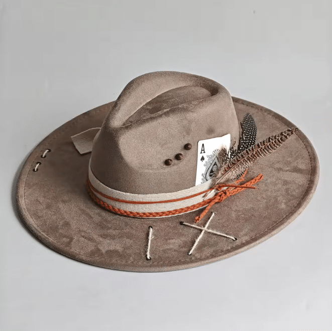 Chapeau cowboy daim vegan– Maverick (4)