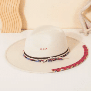 Chapeau cowboy homme à large bord bohème