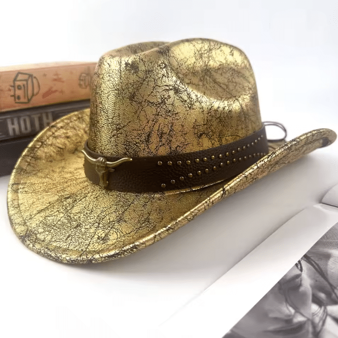 Chapeau cowboy doré (1)