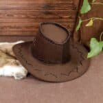 Chapeau cowboy feutre synthétique couture – Soft (1)