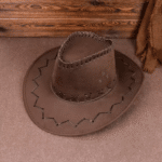 Chapeau cowboy feutre synthétique couture – Soft (1)