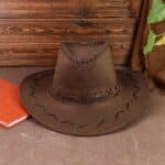 Chapeau cowboy feutre synthétique couture – Soft (2)