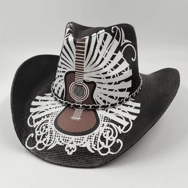 Chapeau cowboy guitare calavera (1)