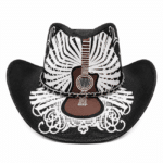 Chapeau cowboy guitare calavera (2)
