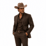Chapeau cowboy laine avec lanière Denver (5)