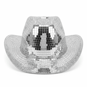 Chapeau cowboy miroir disco