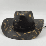 Chapeau cowboy noir or (1)