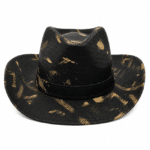Chapeau cowboy noir or (2)