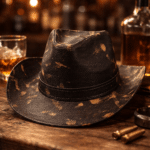 Chapeau cowboy noir or (2)