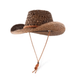 Chapeau cowboy paille anti chaleur (3)