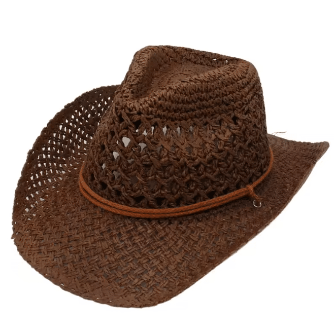 Chapeau cowboy paille anti chaleur (5)