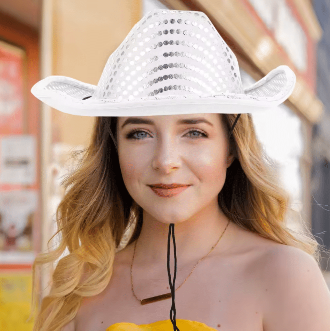 Chapeau cowboy paillettes (4)