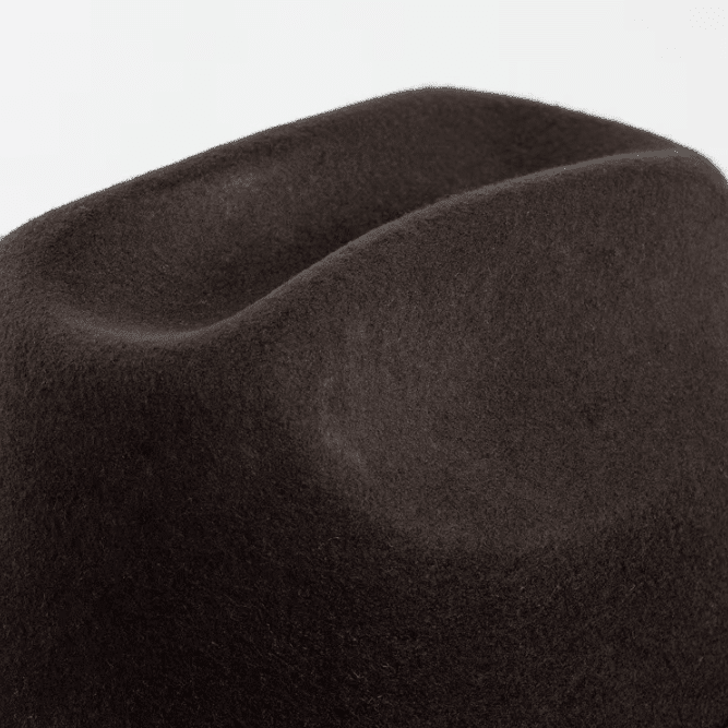 Chapeau feutre cowboy avec bandeau décoratif (1)