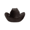 Chapeau feutre cowboy avec bandeau décoratif