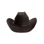 Chapeau feutre cowboy avec bandeau décoratif