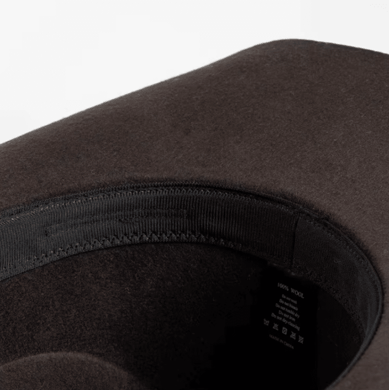 Chapeau feutre cowboy avec bandeau décoratif (2)