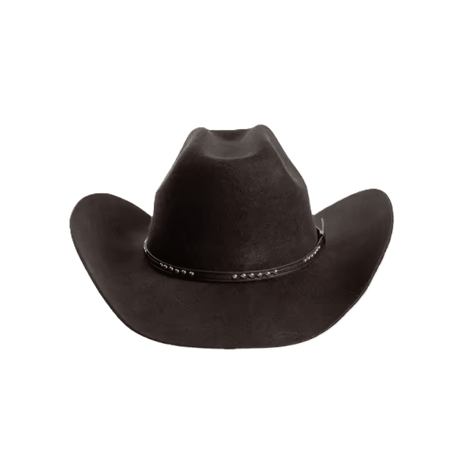 Chapeau feutre cowboy avec bandeau décoratif