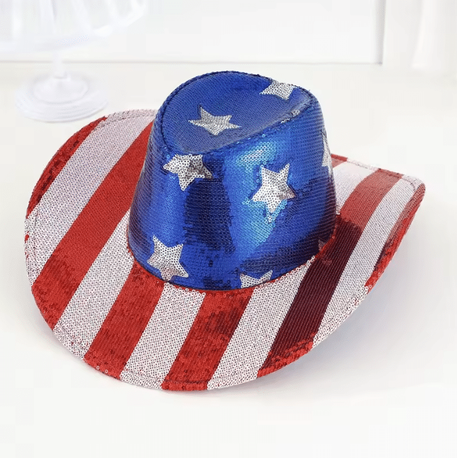 Chapeau paillette USA (1)