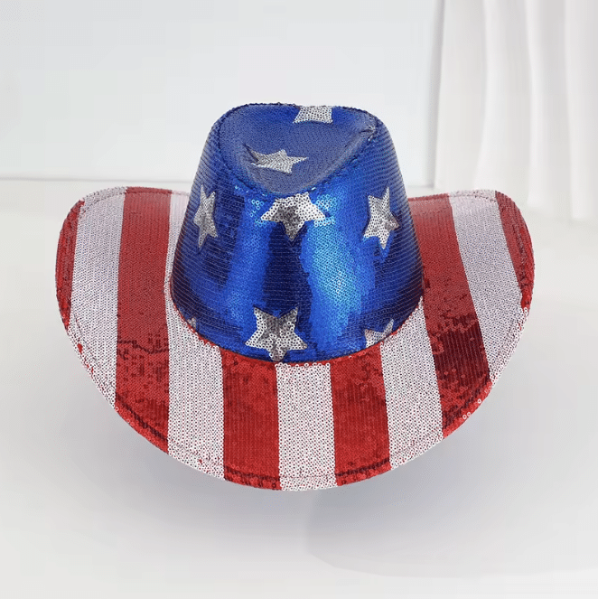 Chapeau paillette USA (3)