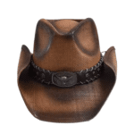 Chapeau western effet paille vieilli (2)