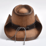Chapeau western effet paille vieilli (3)