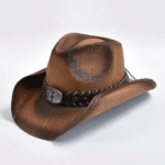 Chapeau western effet paille vieilli (4)