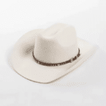 chapeau feutre cowboy avec bandeau cuir (10)