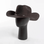 chapeau feutre cowboy avec bandeau cuir (4)