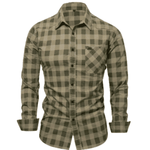 Chemise cowboy verte homme à carreaux