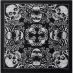 Bandana cowboy motif têtes de mort